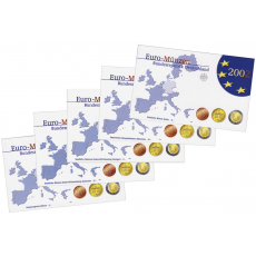 Alemanha Proof 5 Letras 2002 (A, D, F, J, G) 